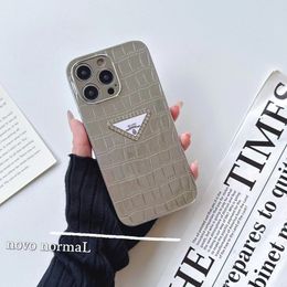 Designers iPhone case 14 Pro Max fashion cases iphone 11 12 13 mirror XS protective cover 8plus drop proof XR Crocodile print glass good