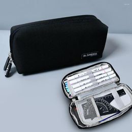 Durable Pen Storage Bag Smooth Zipper Storing Easy To Carry Office School Stationery Pencil Case