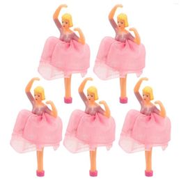 Decorative Figurines 5pcs Music Box Dolls Ballet Decor Dancer Decoration Figurine Ornament