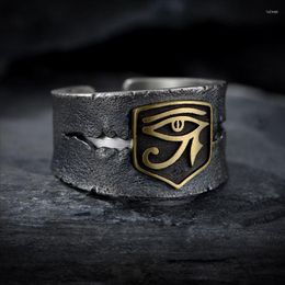 Cluster Rings Original Trendy Brand Hip-hop Horus Eye Of God Opening Adjustable Ring Retro Personality Men's Jewellery