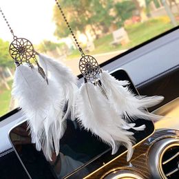 Decorations Dream Catcher for Feather Mirror Hanging Pendant Home Decor Lucky Ornament Girls Car Interior Accessories AA230407