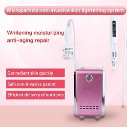 Micro Particle Aqua Jet Skin Moisture Machine Face Hydrating Skin Whitening Wrinkle Acne Pigment Removal 2 in 1 Cold Hammer Pore Contraction Mini Beauty Machine