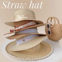 Trendy Women Straw Hats Summer Beach Sun Hat Woven Top Hat Caps Ladies Holiday Sun Hat