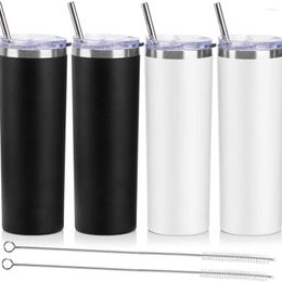 Mugs Stainless Steel Skinny Tumblers With Lids And Straws 20 Oz Double Wall Vacuum Insulated Tumbler Travel Mug Print On Demand OEM