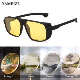 Sunglasses YAMEIZE Night Vision Driver Goggles Sun Glasses Polarised Sunglasses Women Men Yellow Len Anti Glare Eyewear For Fishing Driving YQ231108