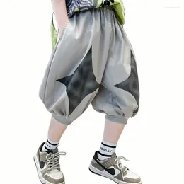 Trousers Boys Short Star Pattern For Boy Casual Style Pants Children Summer Kids Clothes 6 8 10 12 14