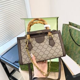 Womens Diana Handbag Ophidia Canvas Totes Jumbo G Bags Luxury Bamboo Handle Handbags For Women Designer Bags Shopping Tote 5 Styles 2023 New