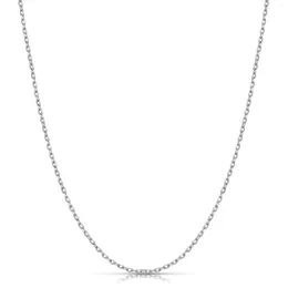 Chains Vonmoos 925 Sterling Silver Necklace For Women Men 1mm Thin Male Chain Luxury Lightweight Shiny Ladies Jewellery Gift