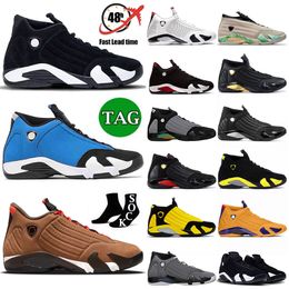 Top OG Designer Jumpman 14s j14 Black White Light Graphite Gym Blue University Gold Thunder Hyper Royal Outdoors Basketball shoes 14s sneakers trainers Dhgate 40-47