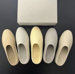 Fears of God The California Slip-On Original Sandals Slippers Luxurys Designers FOG Sliders Women Almond Oat Cream Concrete Cement Extralight EVA mens Trainer HSHA