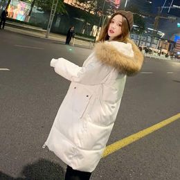 Women's Down 2023 Winter Coat Mid-length Student Korean Version Of The Net Red Harajuku Style Ins Bread Girl Jacket Ladies