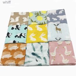 Bibs Burp Cloths New Cotton Baby Blankets Newborn Soft Organic Cotton Baby Blanket Muslin Swaddle Wrap Feeding Burp Cloth Towel Scarf Baby StuffL231108