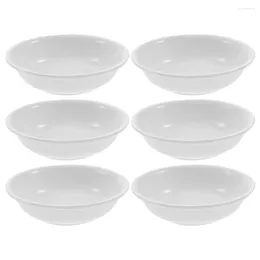 Plates 6 Pcs Soy Sauce Serving Dishes Side Bowl Dipping Plate Vegetables Small Snack Bowls Plastic Mini