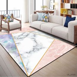 Carpets Triangle Printed Carpet Geometric Abstract Light Luxury 3D Floor Mat Modern Simple Carpet Foot Mat Bedroom Living Room Carpet