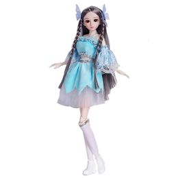 Dolls 30cm Fashion Princess Full Set 1 6 Bjd 24 Joint Movable Body White Skin Children Dress Up Toy Girl s Birthday Gifts 230407