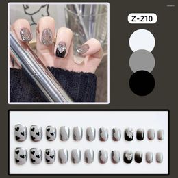 False Nails Women's Simple And Generous Manicure French Style Full Cover Nail Sticker Applicable To Various Occasions