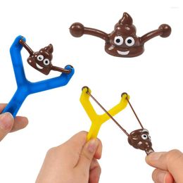 Party Favor 10PCS Fun Shooting Slings Prank Fake Poop Poo Game Toys Baby Shower Children's Day Toy Kids Birthday Gifts Favors