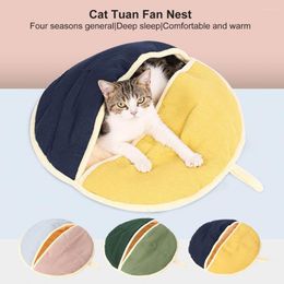 Cat Beds Pet Nest Cushion Eco-friendly Convenient Easy To Clean Cats Rounded Warm Bed