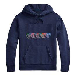 Polo Ralphs Designer Men Knits Hoodies Polos Bear Embroidery Laurens Pullover Crewneck Sleeve High Quality Nofs Hoodie I31z