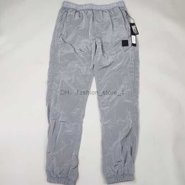 Men's Pants Brand Designers Stone Metal Nylon Pocket Badge Casual Trousers Thin Reflective Size M-2xl Stones Island Cargo jacket 1 RNJ2