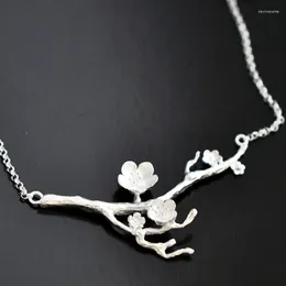 Pendants 925 Sterling Silver Branches Flower Necklaces & For Women High Quality Sterling-silver-jewelry