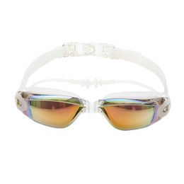 Optical goggles Men's Myopia pool earplugs Professional waterproof swimming eye prescription Adult diving glasses P230601
