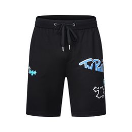 Mens shorts Fashion designer letter printed casual sports pants Holiday beach shorts available in black and white traps short sizes M-3XL