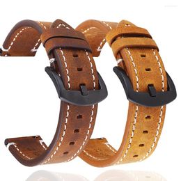 Watch Bands 20mm Handmade Genuine Leather Watchband For Garmin Venu SQ/SQ2 /2 Plus Bracelet Forerunner 245 645 55 158 Band Vivoactive 3 Belt