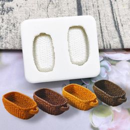 Baking Moulds Small Basket Shape Silicone Sugarcraft Mould Resin Tools Cupcake Mould Fondant Cake Decorating