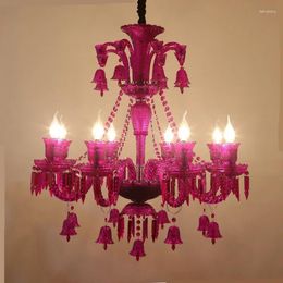 Chandeliers TEMAR Luxurious Style Crystal Pendant Lamp European Candle Art Living Room Restaurant Bedroom Villa Chandelier