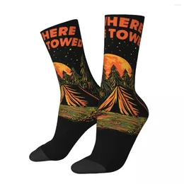 Men's Socks Funny Camping Humour Camp Joke Merch Compression Skateboard Crew Comfortable For Women's Birthday Present