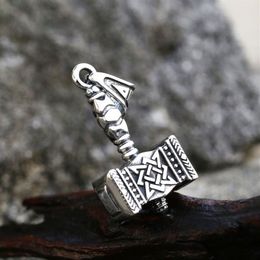 yutong Vikings Pendant necklace mjolnir pendant North Necklace Stainless Steel Chain Norse Viking Jewelry BP8-482283s