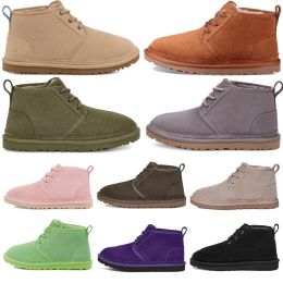 Designer Australia Stivali invernali da neve classici Uomo Neumel Stivale in pelle scamosciata Donna Caviglia al ginocchio Uomo Australiano Newm 2 Serie Stivaletti Donna Pelliccia Furry Ragazze Scarpe calde