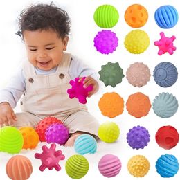 Sports Toys Baby Toy Sensory Balls Set Textured Hand Touch Grasp Massage Ball Infant Tactile Senses Development For Babies 0 12 Months 230407