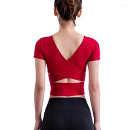 Active Shirts Women Yoga With Bra Falsies Women's Sexy Sports Fitness Crop Running Shirt Gym Workout Clothes Tank Tops Tee Sportswear 0