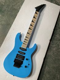 Factory 6 Strings Blue Electric Guitar with Tremolo Bridge SSH Pickups Offer Logo/Color Customise