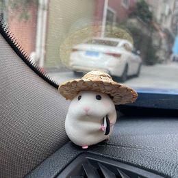 Interior Decorations Car hamster accessories new console cute doll interior pendant cool car decoration AA230407