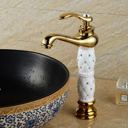 Bathroom Sink Faucets Basin Washbasin Faucet Luxury Tall Taps Single Handle Vanity Hole Mixer Water Hardware
