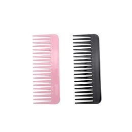 19 Teeth Tooth Comb Large Wide Plastic Pro Salon Barber Hairdressing Combs Reduce Hair Loss Hair Care Tool Pink Black