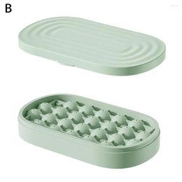 Baking Moulds Durable Ice Ball Mould Odourless Cube Cold-resistant Whiskey Cold Drinks Round Tray With Lid Large Capacity