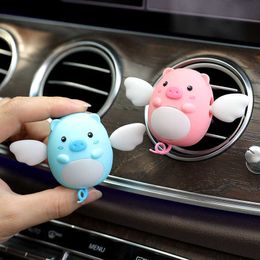 Decorations Cute Pig Freshener Auto Diffuser Air Conditioner Outlet Perfume Flavouring Fragrances Car Interior Accessories AA230407