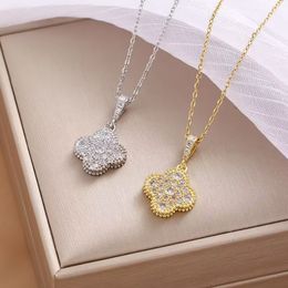 Classic Vans Necklace designer luxury Necklaces colver Jewellery 18k gold plated pendant charm metal flowers choker for partydress girls Chrismas Holiday gift 5A