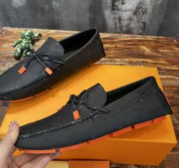 Luxury main driving real estate bean shoes casual shoes Arizona men's shoes designer Hogenheim embossed fashion leather mule Derby driving loafers casual shoes.