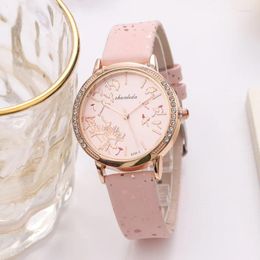 Wristwatches Simple Women's Watches Luxury Quartz Rhinestone Elegant Watch Girl Ladies Clock Gift Reloj Para Mujer