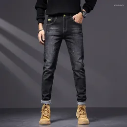 Men's Jeans Autumn Slim Fit Small Straight Sleeve Fashion Trend Casual And Handsome