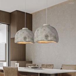 Pendant Lamps Japanese Wabi-Sabi Style Chandelier Creative Restaurant Cafe Bar LED Light Nordic Sample Decorate Room Bedside E27