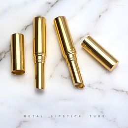 Storage Bottles High Quality Gold Aluminium Lipstick Tube Can Be Poured Inclined Mouth Metal Weighted Shell 8.2mm