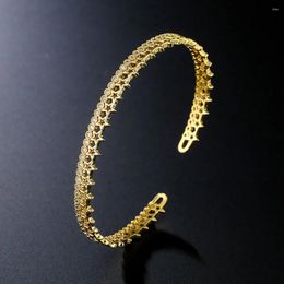 Bangle Zircon Stars Bracelet Women Ladies Bracelets&Bangles Gold Colour Fashion Jewellery Men