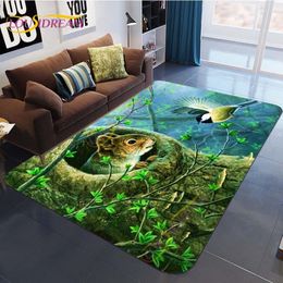 Carpets Animal Carpet Cute Squirrel Pattern Floor Mat Adult Kids Room Rug Livingroom Winter Home Decor DoormatCarpets