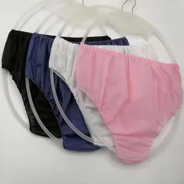 Underpants 100PCS Non Woven Disposable Panties For Women Men Business Trips Spa Wash-Free Briefs Menstruation Underwear Travel El